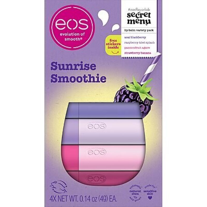 eos Flavor Lab Secret Menu Lip Balm Gift Set - Sunrise Smoothie, Limited-Edition