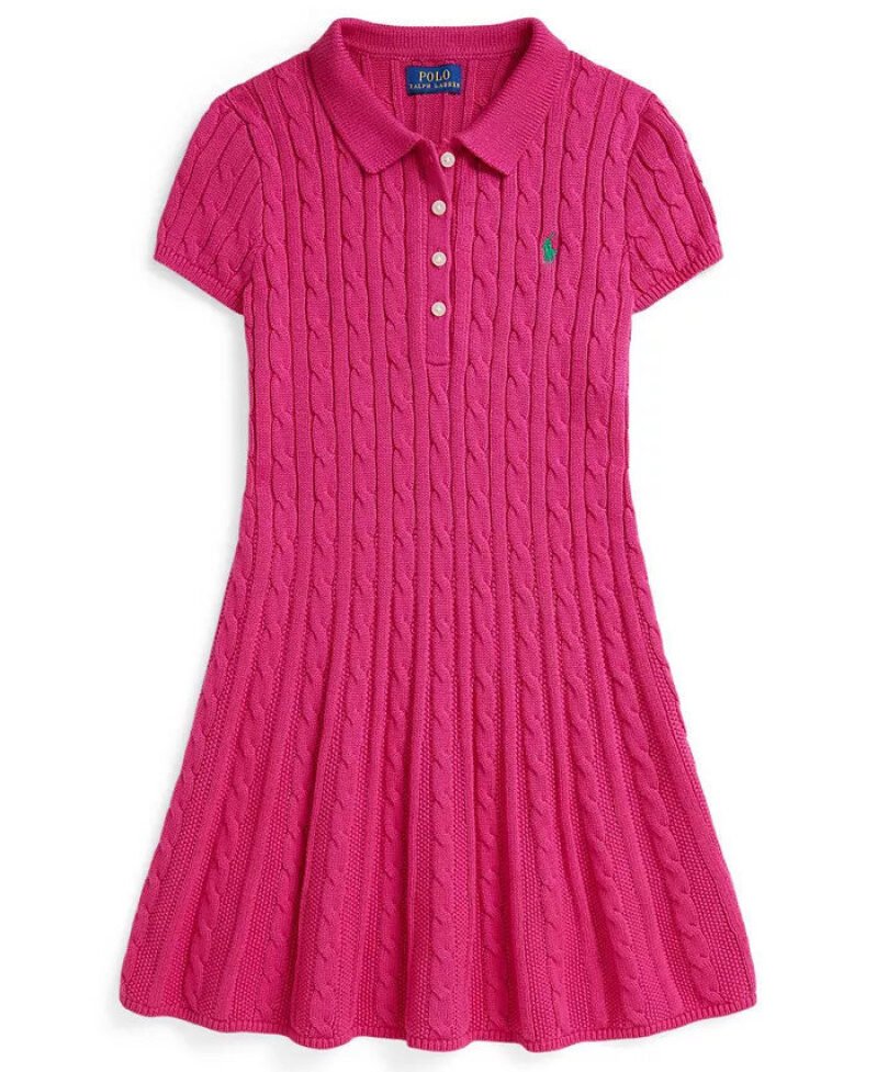 Affordable Polo Ralph Lauren Girls' Knit Dress - Pink