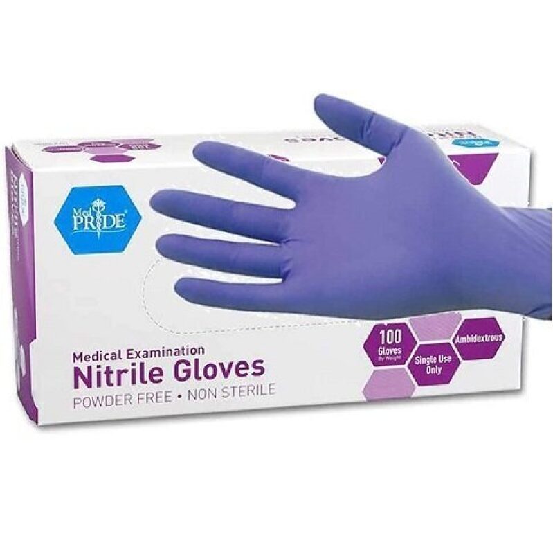MedPride Nitrile Gloves: 100 Count, Premium Quality, Cost-Effective