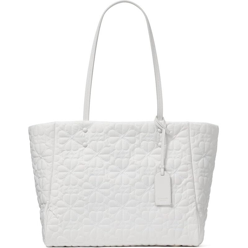 Kate Spade New York Tilly Quilted Fabric Medium Tote - White