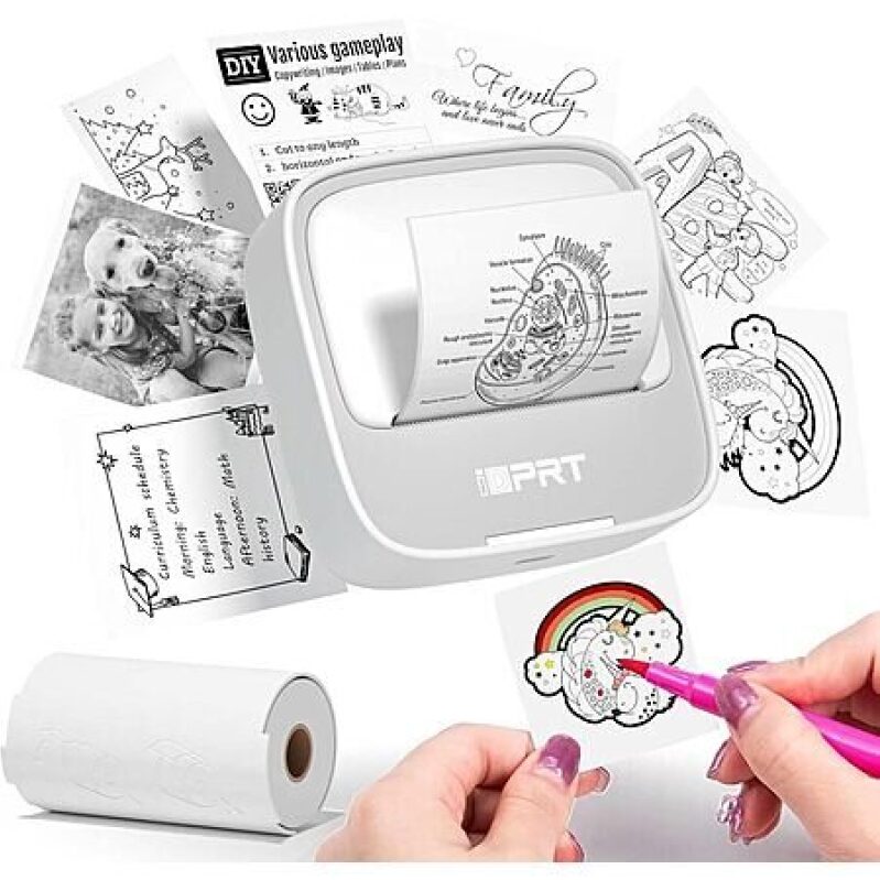 iDPRT Portable Bluetooth Thermal Sticker Printer - Perfect for DIY Projects