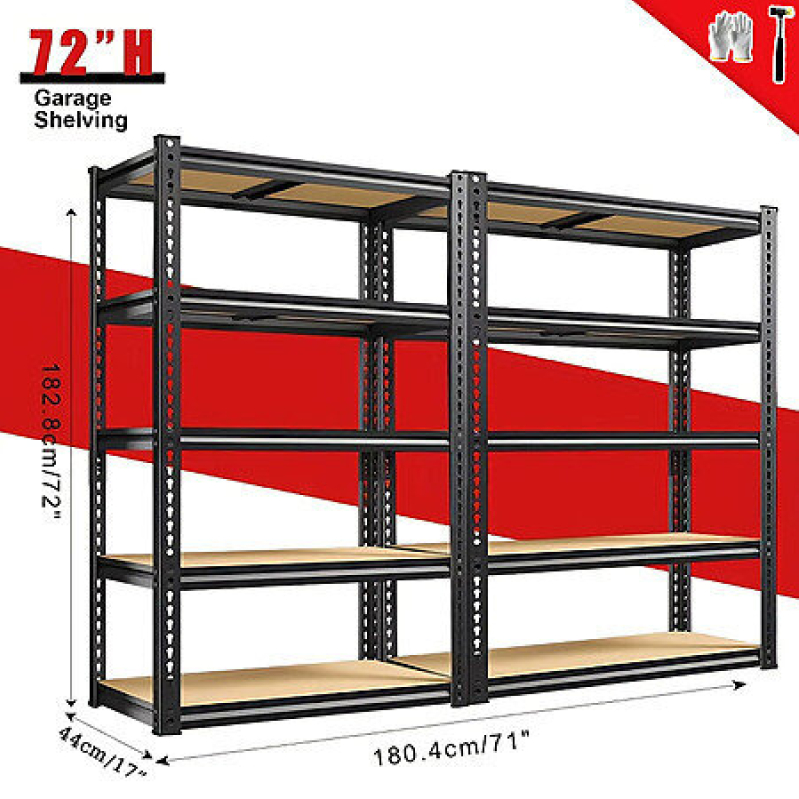 Affordable 2-Pack Adjustable Garage Storage Shelves - Smart Storage Solution