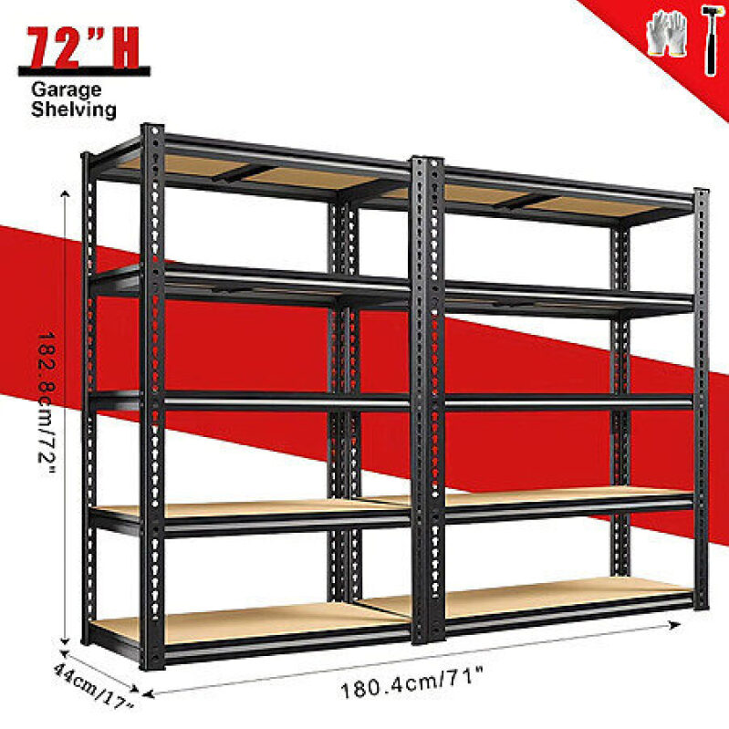 Affordable 2-Pack Adjustable Garage Storage Shelves - Smart Storage Solution