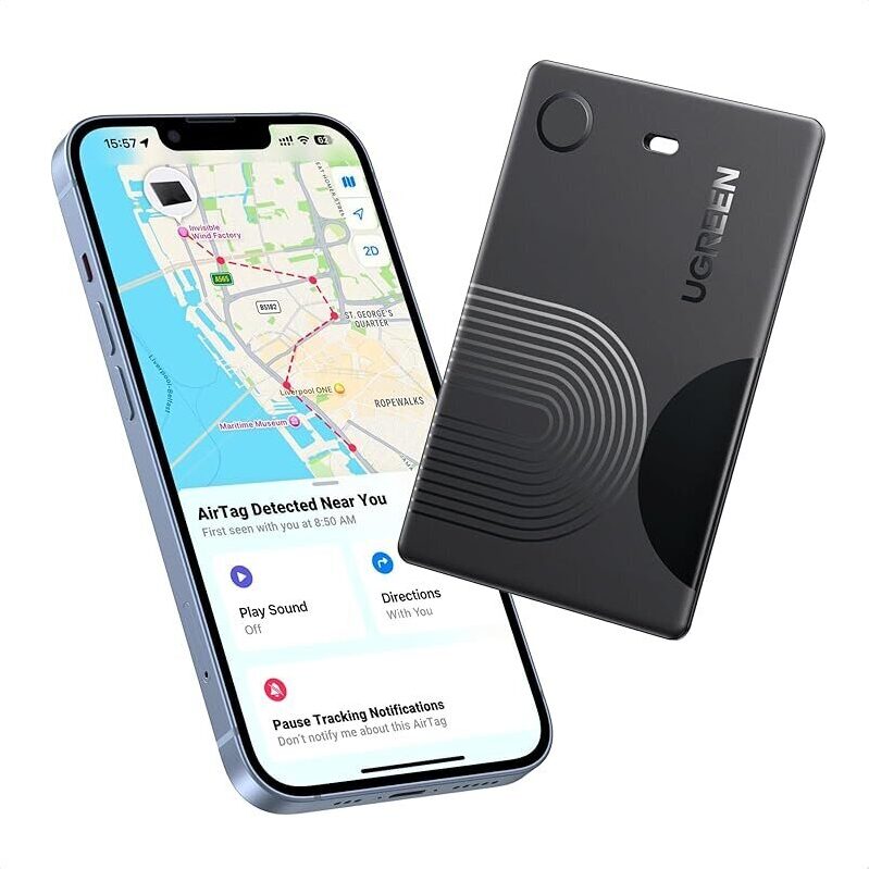 Ugreen FineTrack Slim Wallet Tracker Card for iOS - Ultimate Security Solution