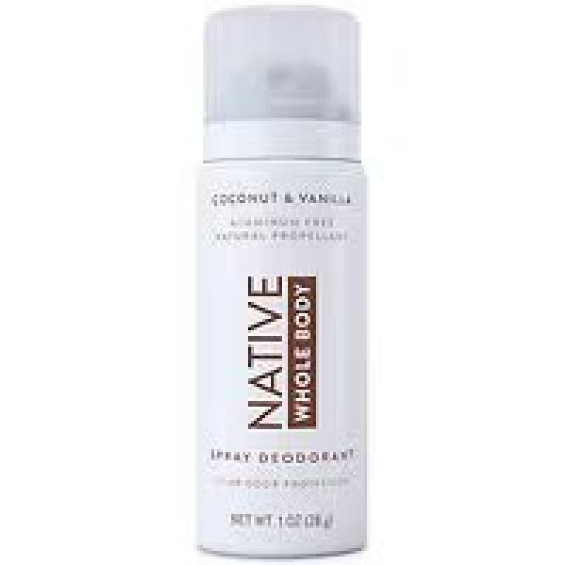 Native Whole Body Mini Deodorant Spray - Coconut & Vanilla 1oz