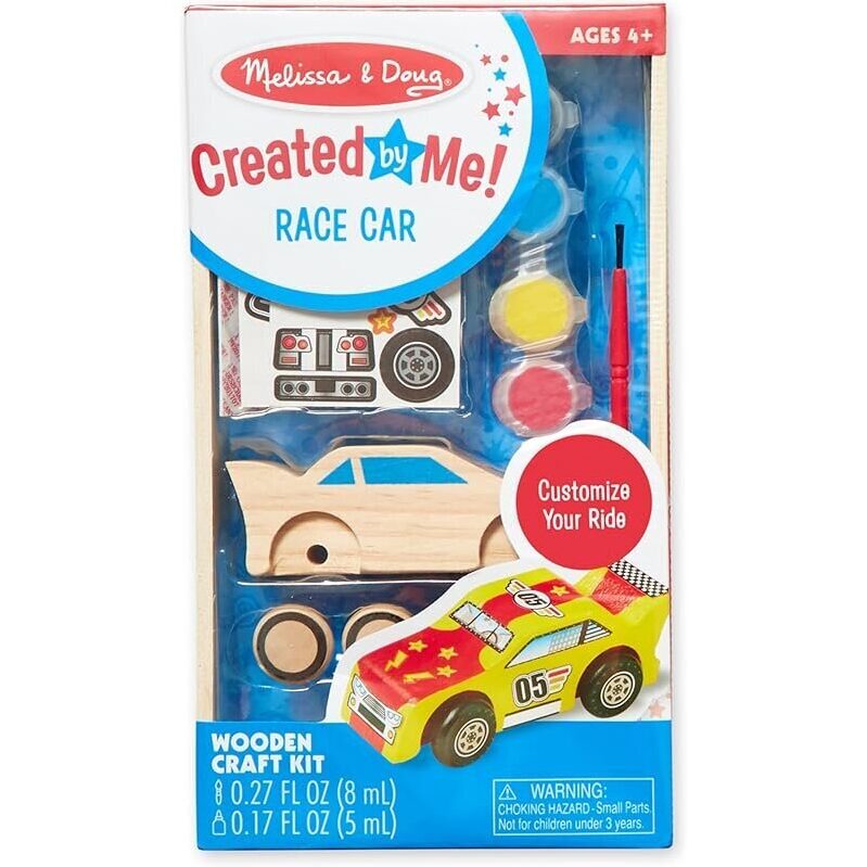 Melissa & Doug Created by Me! Race Car Wooden Craft Kit