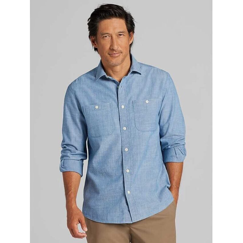 Joseph Abboud Modern Fit Chambray Button Up Shirt: The Ultimate Casual Wear