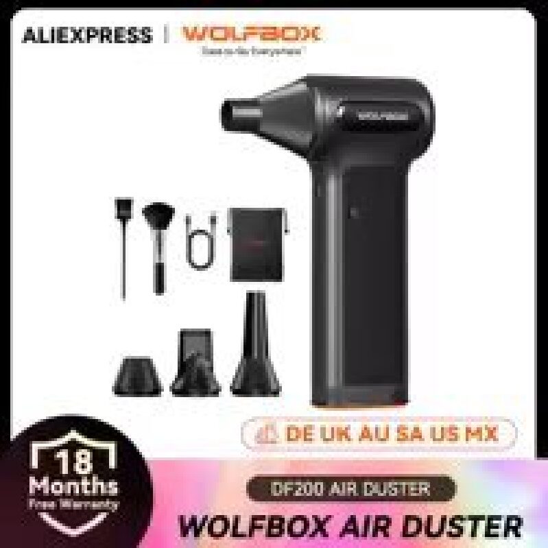 WOLFBOX DF200 Electric Fan Duster - Wireless Air Blower