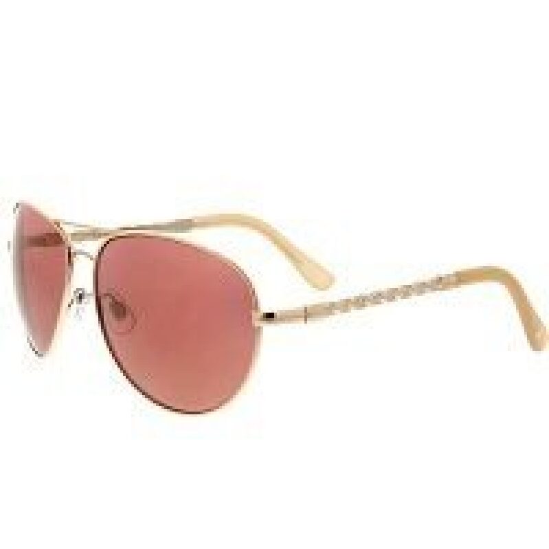 Oscar de la Renta Curved Aviator Sunglasses for Women - Stylish UV Protection