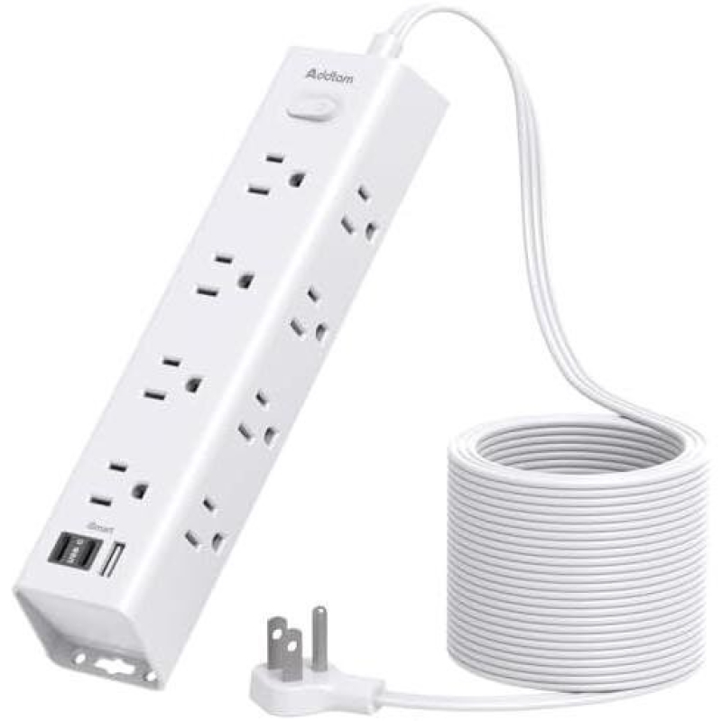 15ft Addtam Flat Surge Protector with 66% Off