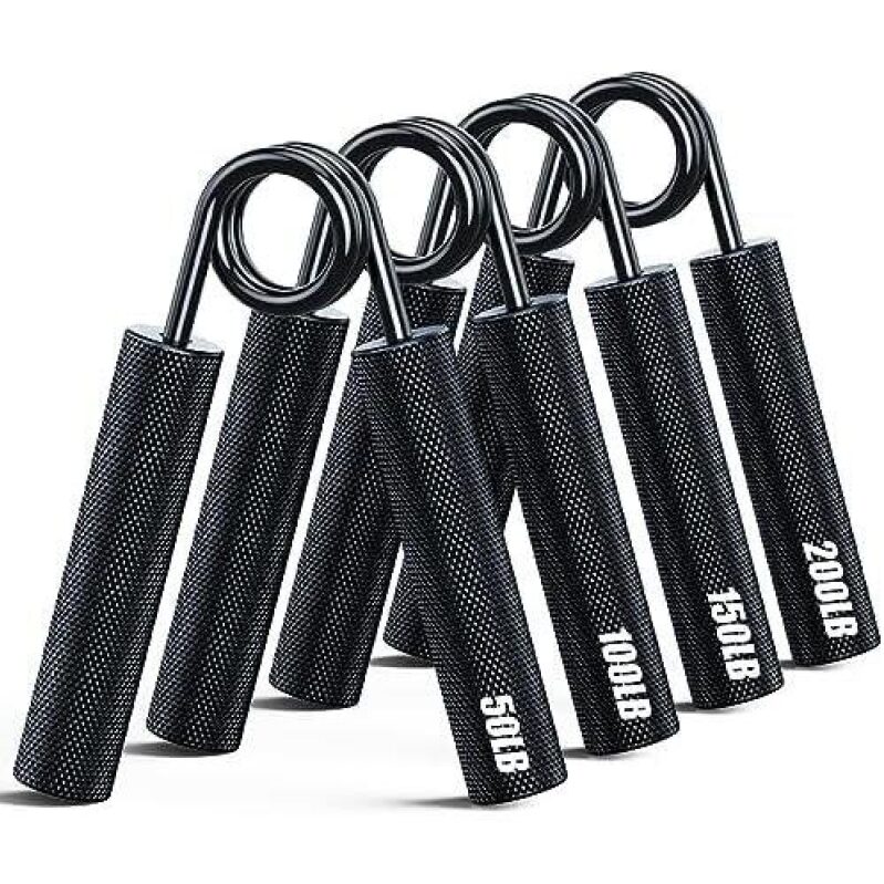 Premium Metal Grip Strengtheners - 50-200lbs Set, 55% Off
