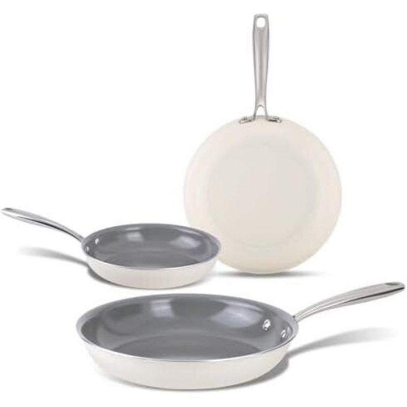 70% OFF Ceramic Non-Stick Frying Pan Set - 8/9.5/11 Inch