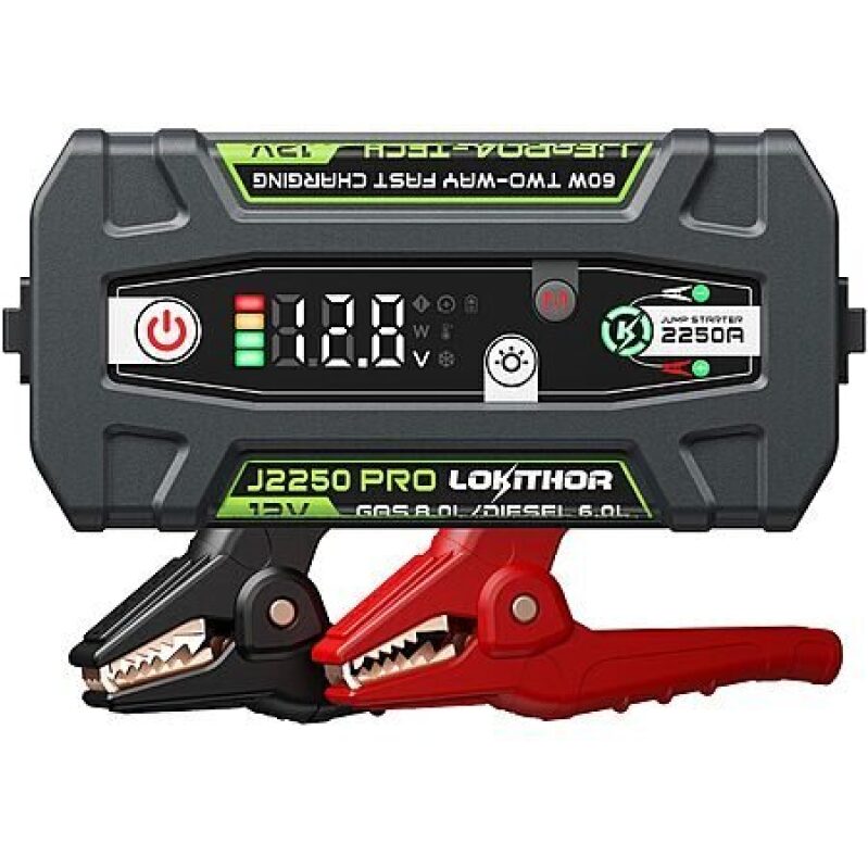 LOKITHOR J2250 PRO 2250A 12V LiFePO4 Jump Starter w/ ConnectMax