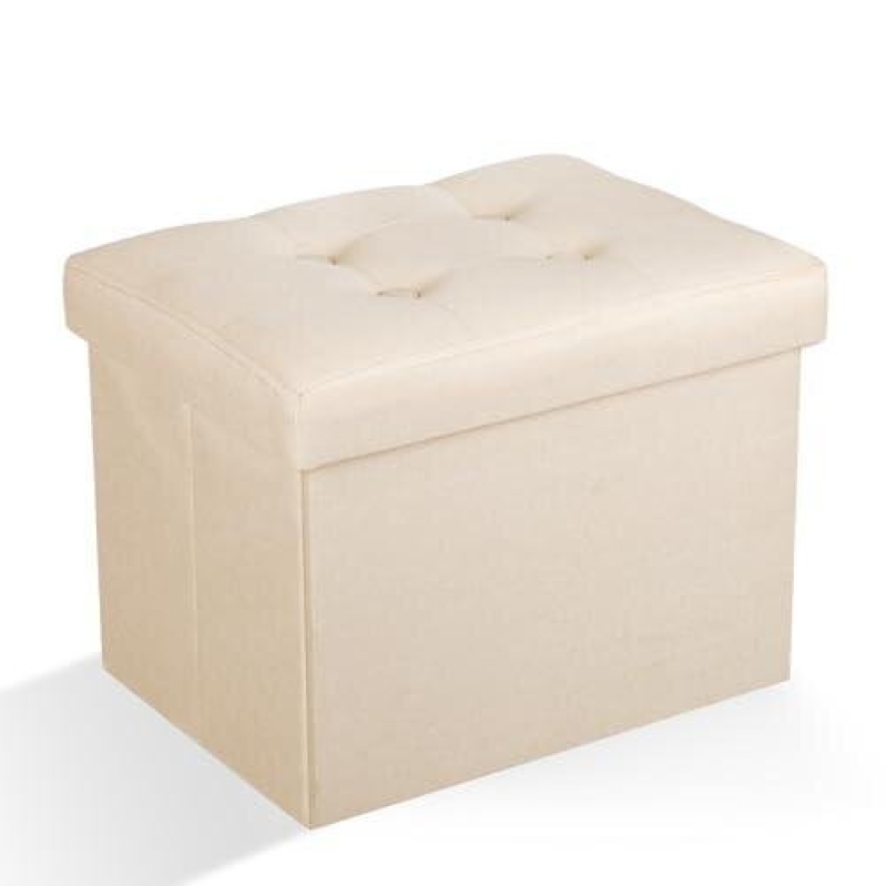 Foldable Ottoman with Storage - 53% Discount