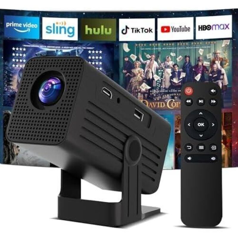 Portable 4K Full HD WiFi6 Bluetooth Projector - 50% OFF