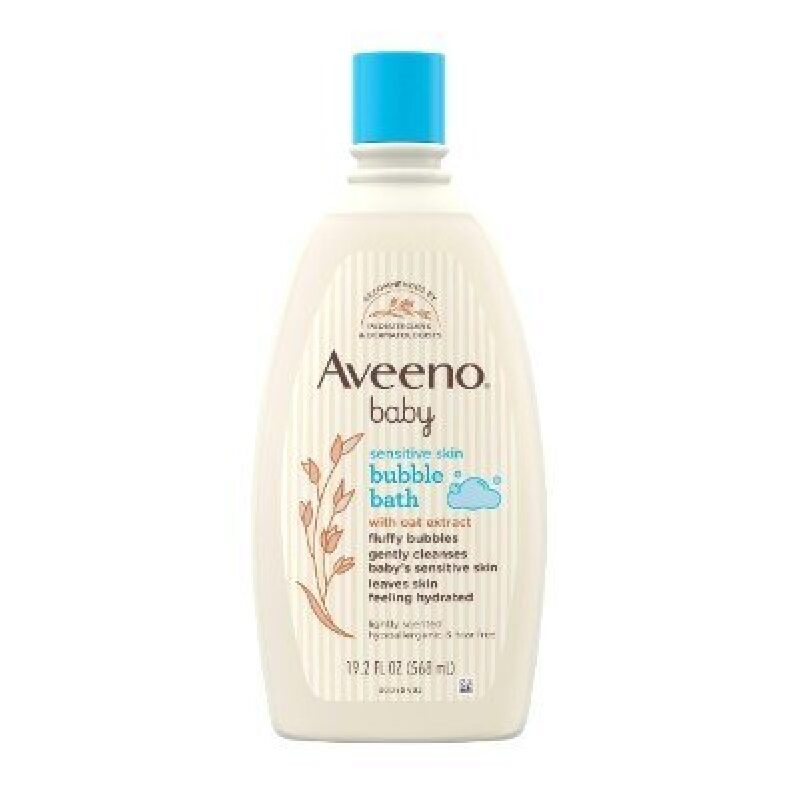 Aveeno Baby Sensitive Skin Bubble Bath - Soothing and Hydrating Bath Solution