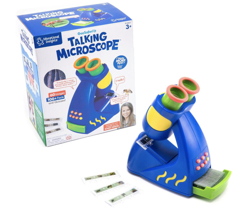 Educational Insights GeoSafari Talking Microscope Kit - Prime Exclusive