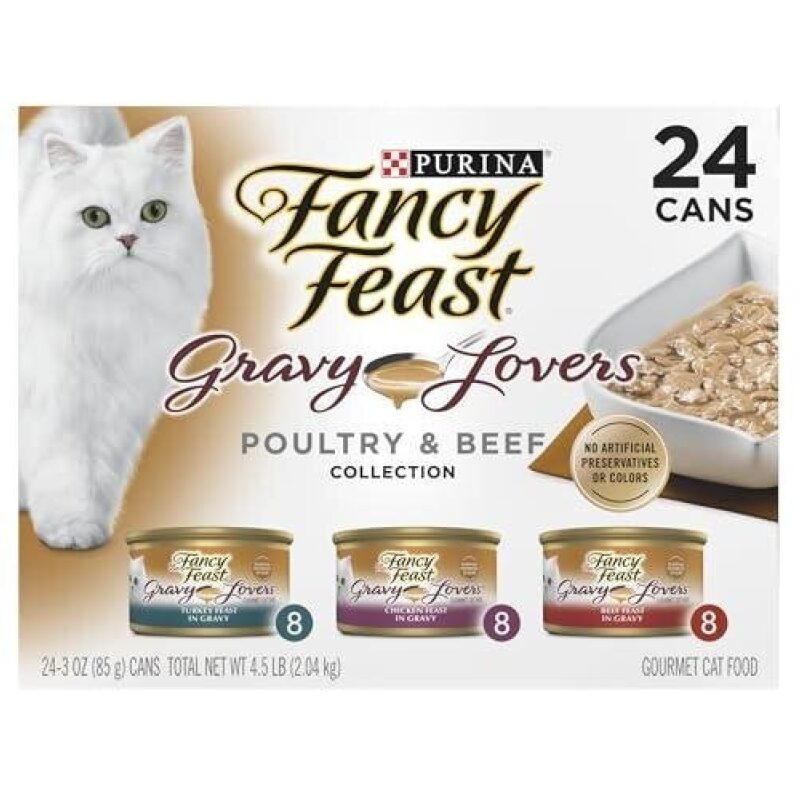 Purina Fancy Feast Gravy Lovers Wet Cat Food - Poultry & Beef Collection