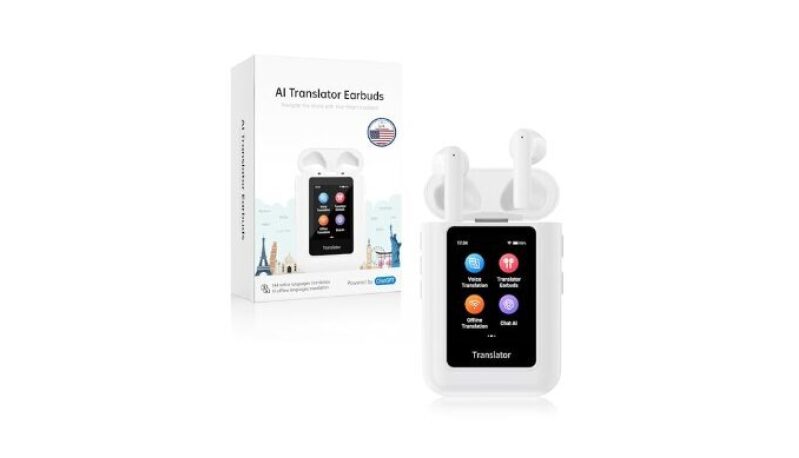 ANFIER A8 AI Translation Earbuds - Real Time Language Translator in 144 Languages