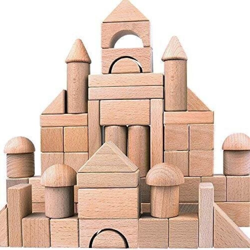 Premium Wooden Building Block Set - 49% Off