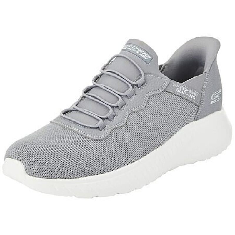 Skechers Men's Hands Free Slip-ins Skechers Bobs Squad Chaos - Daily Hype, Grey, Various Sizes