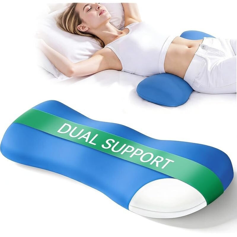 Qutool Adjustable Height Lumbar Support Pillow for Better Sleep
