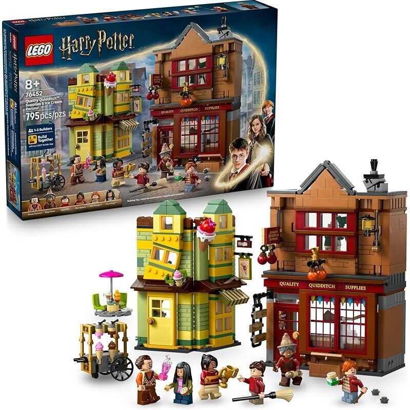 LEGO Harry Potter Quality Quidditch Supplies & Ice Cream Parlour Set