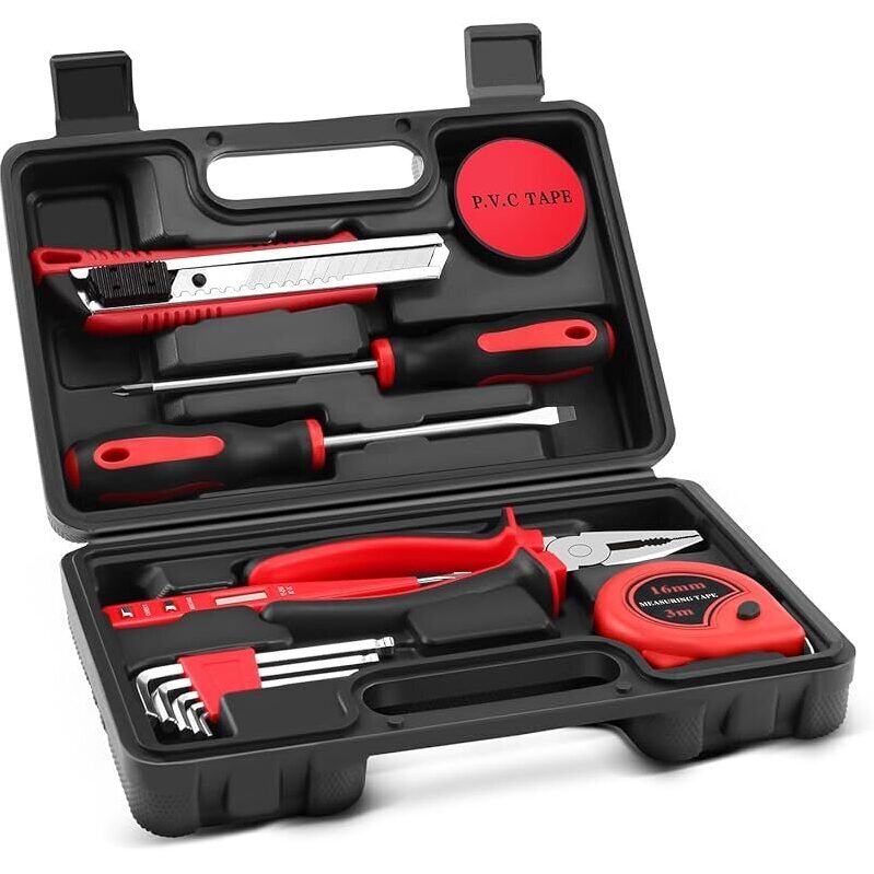 TesQita 13-Piece Household Tool Set: Essential Repair Kit