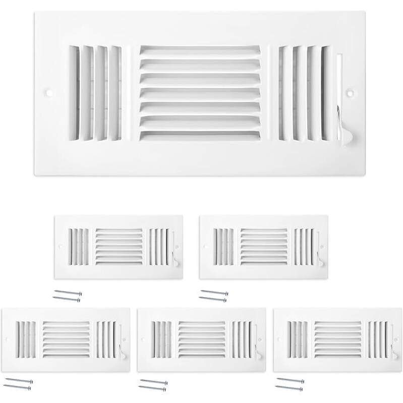 6 Pcs 10x4-in Air Vent Covers for Home Ceiling - Optimal Airflow & Comfort