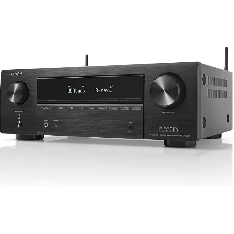 Denon AVR-X1700H 7.2 Channel AV Receiver for Immersive Sound