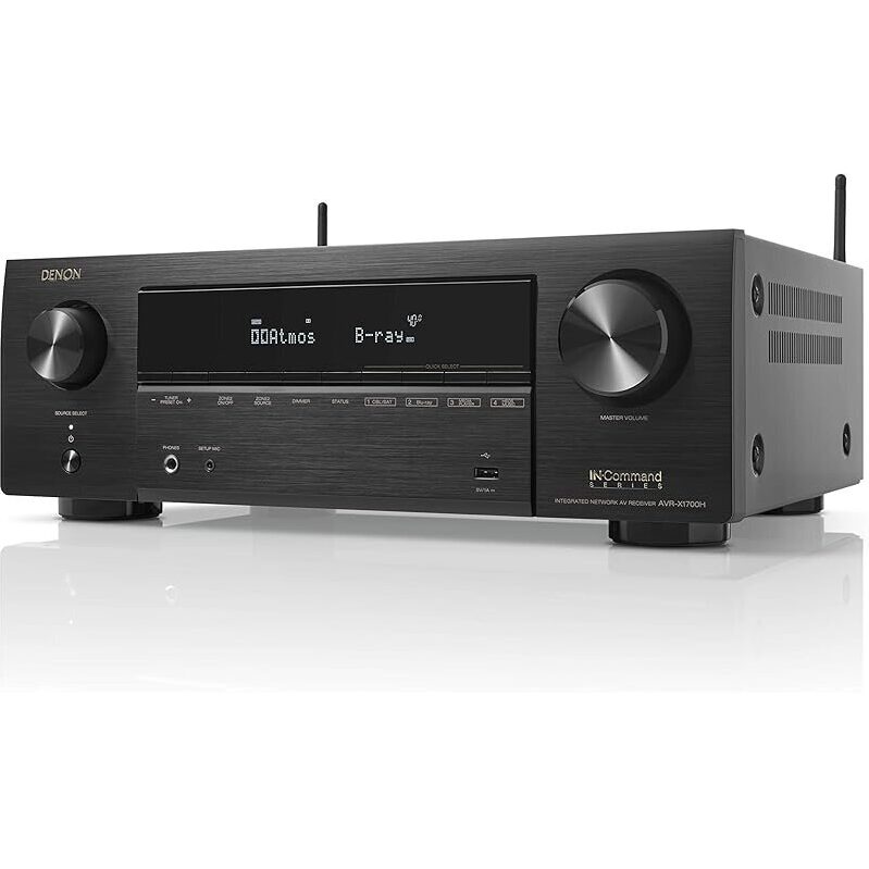 Denon AVR-X1700H 7.2 Channel AV Receiver for Immersive Sound
