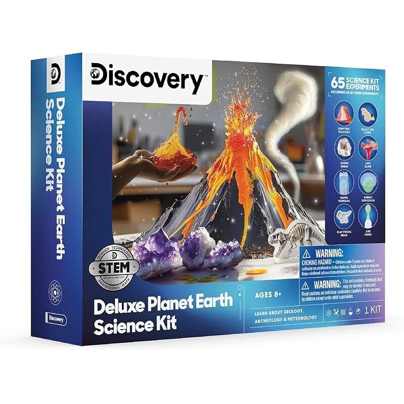 Discovery Deluxe Planet Earth Science Kit - 65 Experiment STEM Lab