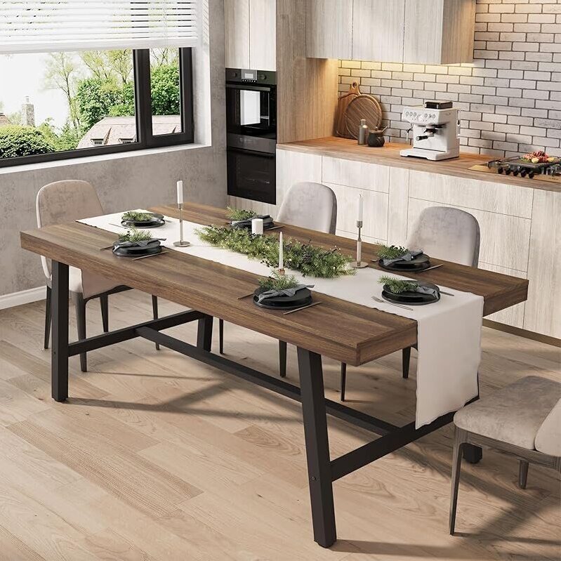 Spacious 71 Inch Dining Table for Family Gatherings - Durable and Stylish