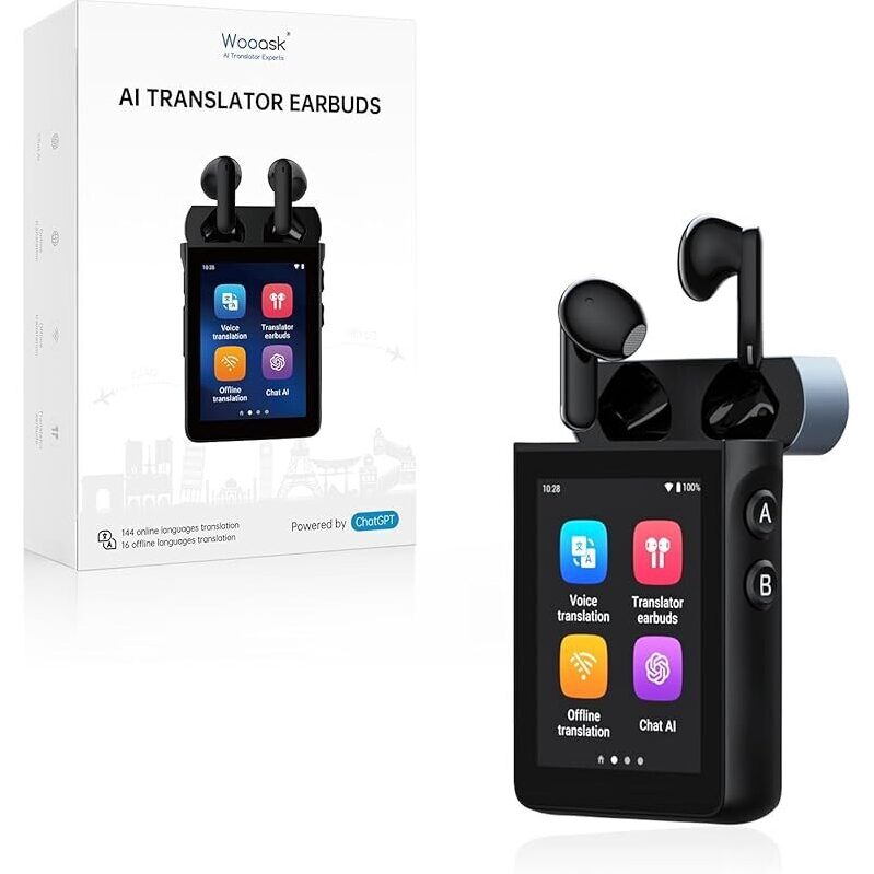 Wooask A9S AI Translation Earbuds: Instant Language Barrier Breaker