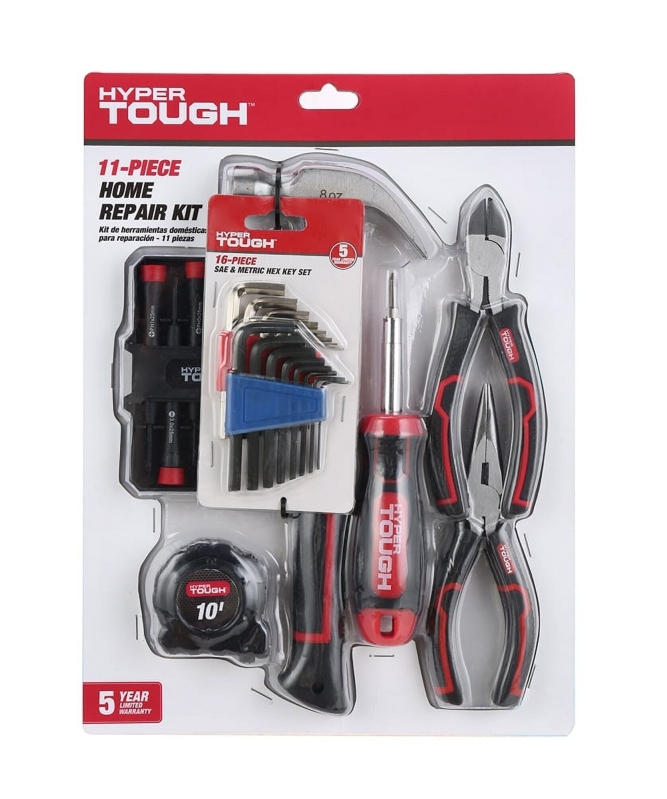 Hyper Tough 27pc Home Repair Tool Kit - Versatile and Durable Tools