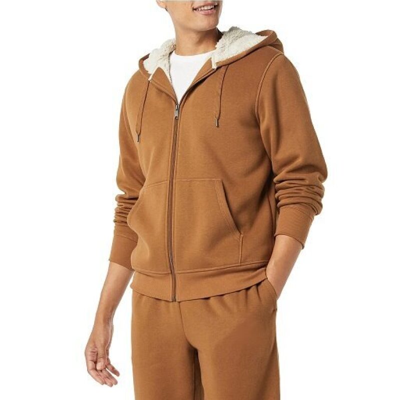 Affordable Amazon Essentials Men's Lambswool Full-Zip Hoodie - Only $15.00