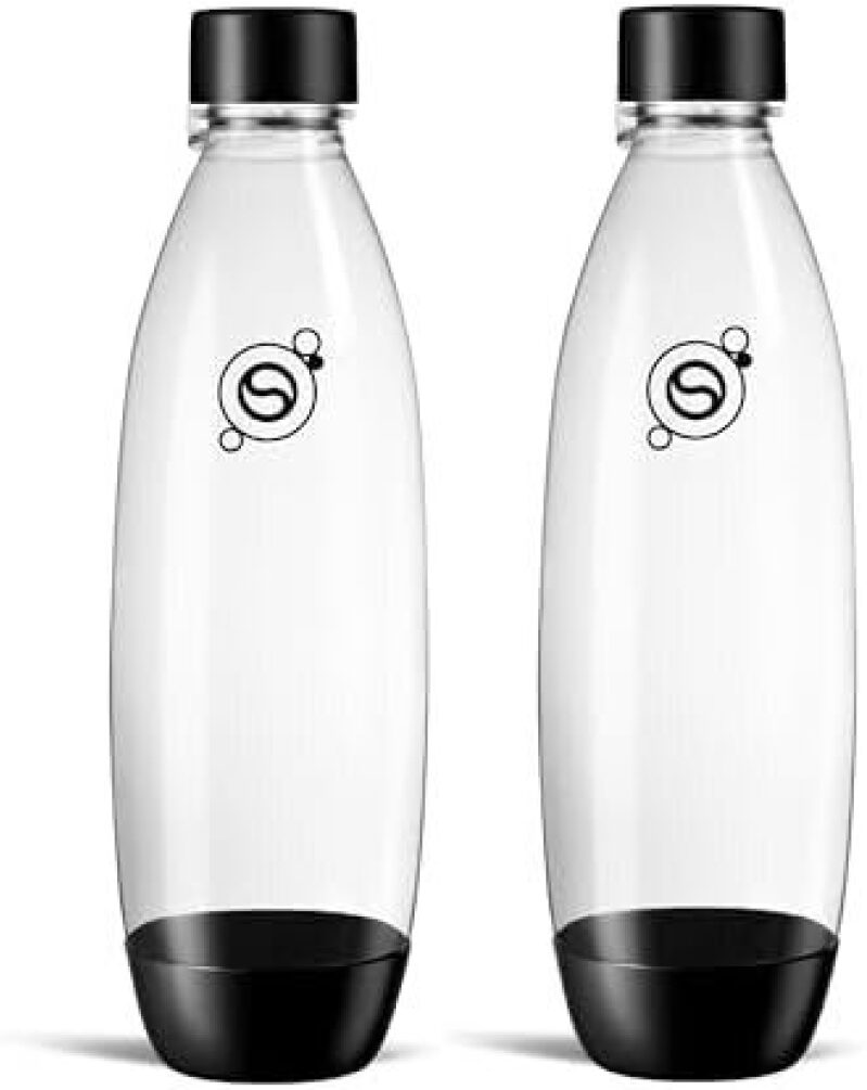 SodaStream 2-Pack 1L Dishwasher Safe Slim Bottle (Black) - $8.55