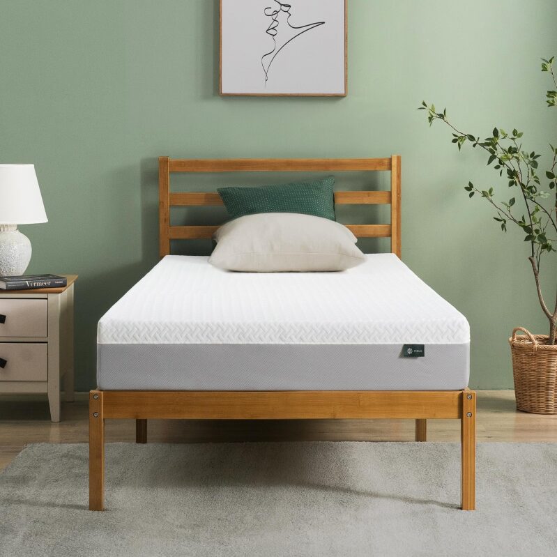 Zinus 8 Inch Green Tea Memory Foam Mattress - Eco-Friendly & Comfortable