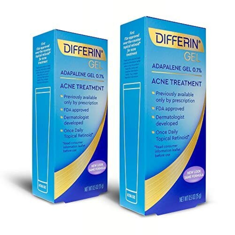 Differin Adapalene Gel Acne Treatment - 0.1% - 2 Pack