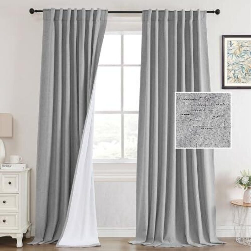 Stylish 100% Blackout Curtains for Living Room - 75% OFF