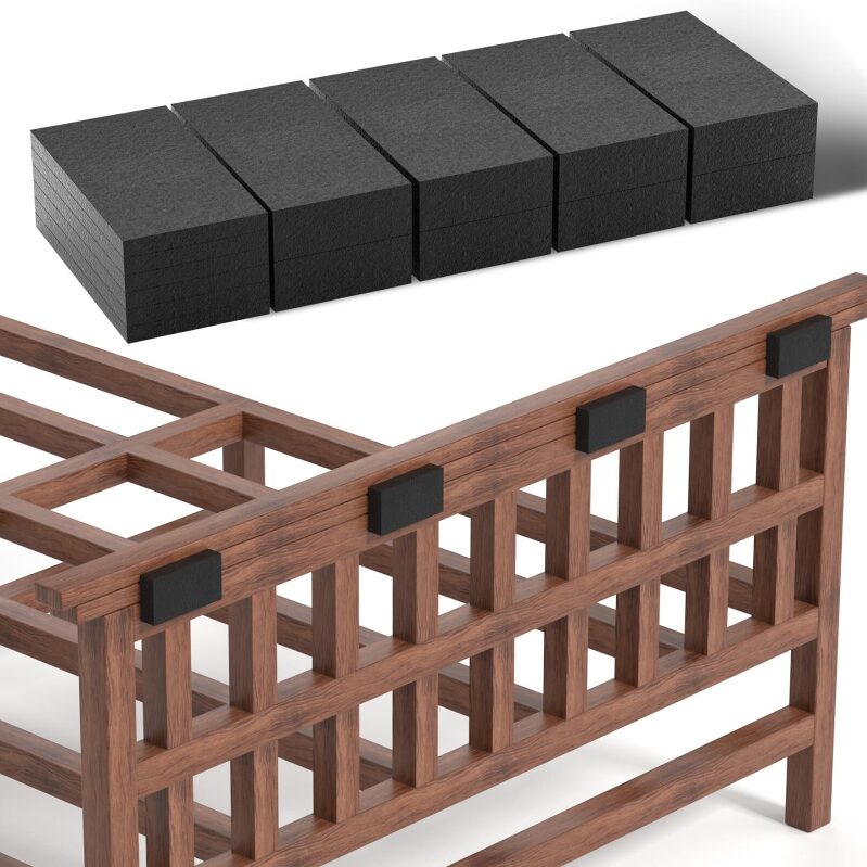 25Pcs Adhesive Polyester Silicone Headboard Stoppers for Furniture Protection