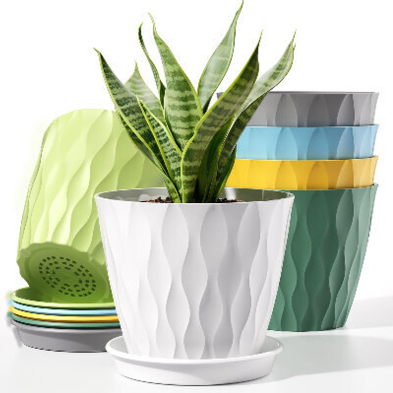 4-Inch Drainage Pots - Set of 6