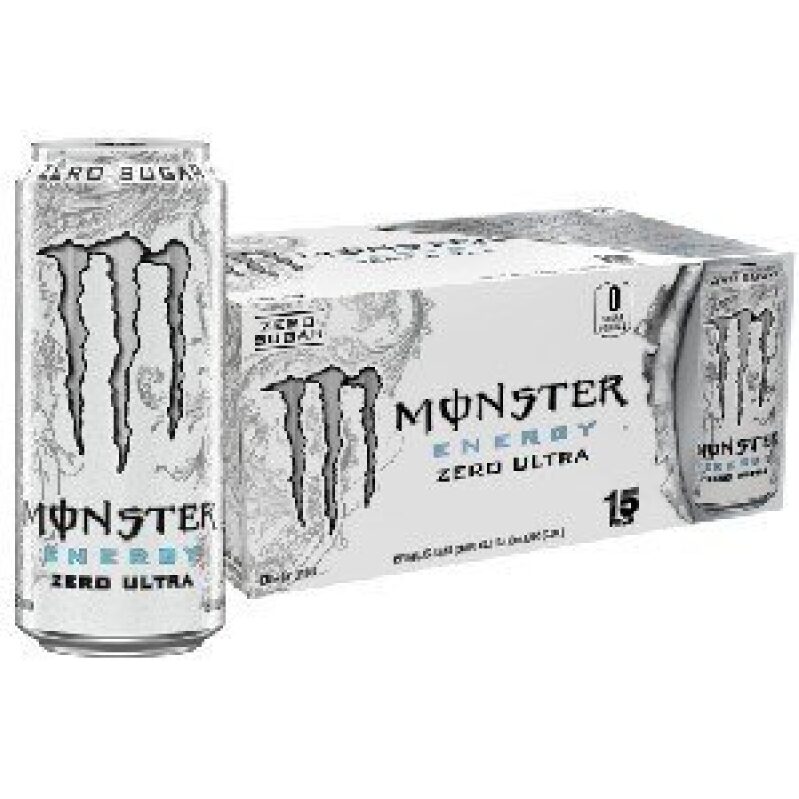 Monster Energy Zero Ultra Sugar-Free Energy Drink - 16 fl.oz, 15 Pack