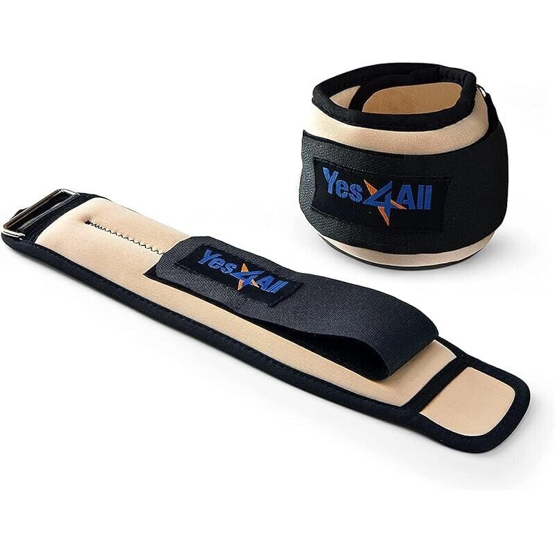 Yes4All Adjustable Wrist & Ankle Weights Pair for Workouts - 1lb to 10lbs