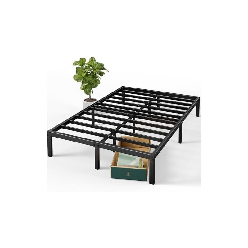 Elias Metal Platform Bed Frame: Sleek & Modern Support