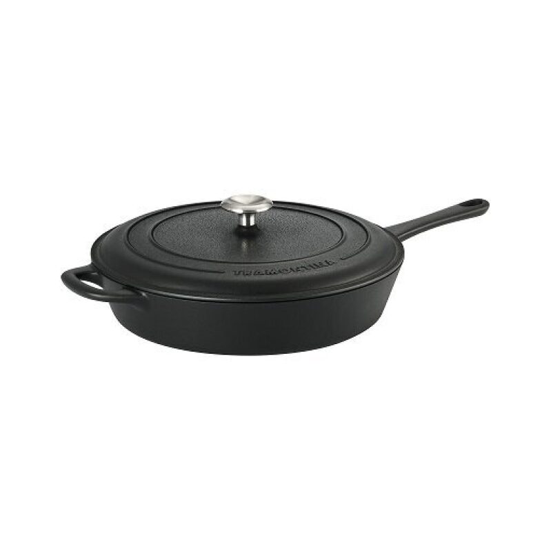 Tramontina Cast Iron Skillet with Lid, 12.5 Inch - Unbeatable Value