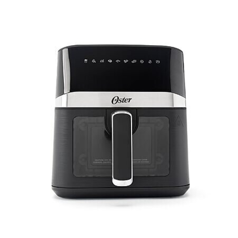4 Quart Compact Digital Air Fryer with Window - Black