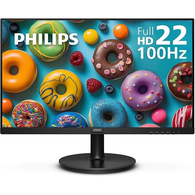 Philips 221V8LB 22 inch Full HD Monitor - Perfect for Work and Entertainment