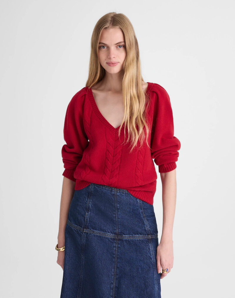 Madewell V-Neck Merino Wool Sweater - 3 Colors Available