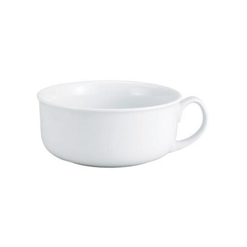 HIC Kitchen Large Ceramic Bowl with Handle, 28 oz - Perfect for Breakfast